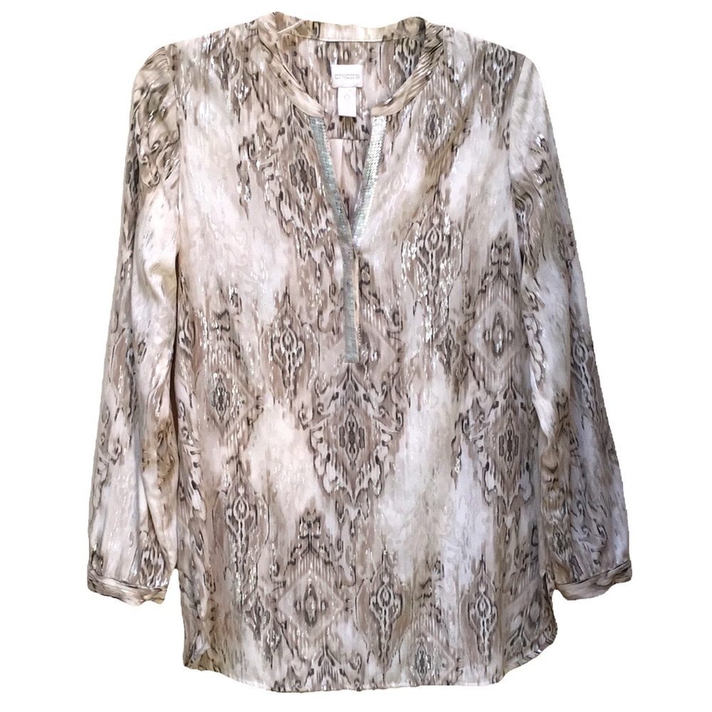 Chicos Popover Blouse